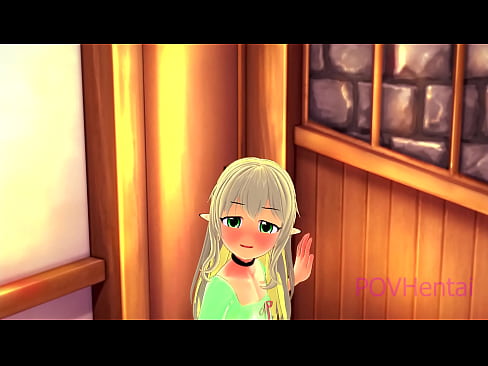 ❤️ (トラップ）エルフのメイドが顔を洗うのを手伝う ❤️ アナルビデオ ❌️❤